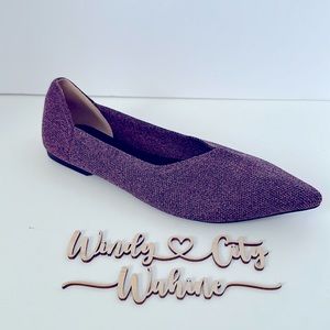 NWOB Pointed Toe Ballet Dress Flats- Purple